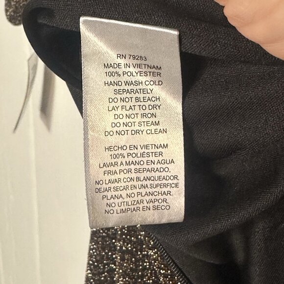 Alex Evenings Plus Size 16W Metallic Off-the-Shoulder Evening Dress Gown NWT - Picture 11 of 12